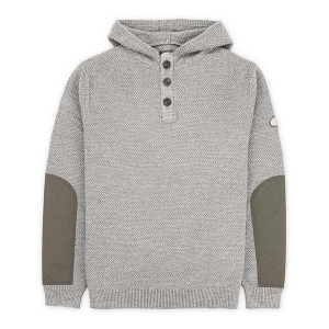 Men's Jetty Barnacle Knit Hoodie Large Grey Heather