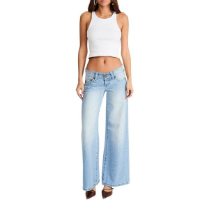 Women's Abrand 00 Kaia Wide Leg Jeans Worn 30 32