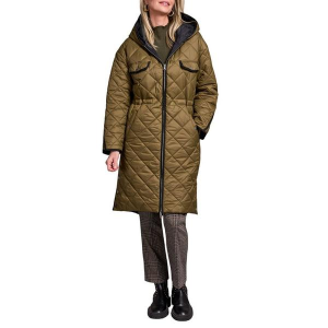 Women's Tribal Reversible Quilted Puffer Jacket Medium Ivy