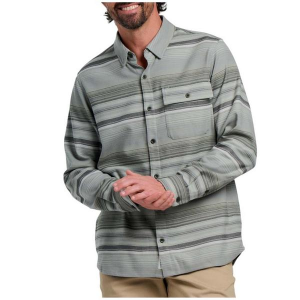 Men's Free Fly Seawool Long Sleeve Flannel 2XLarge SGEBRSH Stripe