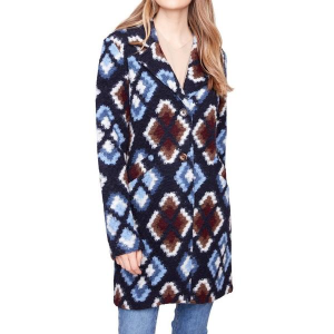 Women's Charlie B Crochet Overcoat Medium Twilight
