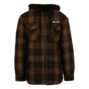 Men's Ride Brand Brand Brand Sled Mountain Flannel 2XLarge Brown/Black
