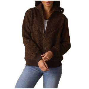 Women's The Normal Brand Heritage Jacket Large Brown Herringbone