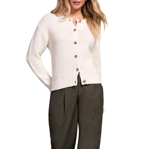Women's Tribal Cardigan Button-Front Special Wash XLarge Eggshell