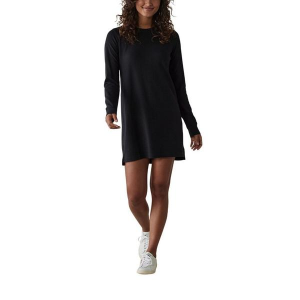 Women's The Normal Brand Puremeso Everyday Shirt Dress Small Black
