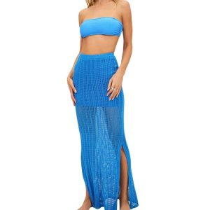 Women's Beach Riot Ivana Pencil Swim Skort Contemporary Medium Harbor Blue