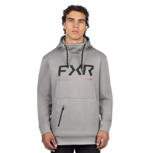 Men's FXR Hydrogen Tech Snowmobiling Hoodie Small Grey/Red