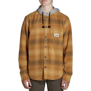 Men's Howler Brothers Salvo Long Sleeve Flannel 2XLarge Brown Plaid