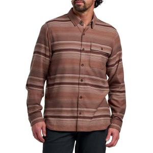 Men's Free Fly Seawool Long Sleeve Flannel 2XLarge Nutmeg Stripe