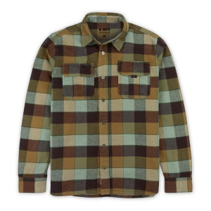 Men's Jetty Arbor Long Sleeve Flannel Small Rust