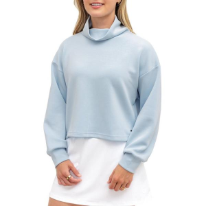 Women's Waggle Golf Plume Long Sleeve Oversized Shirt XSmall Breeze
