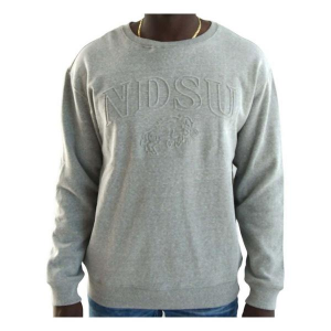 North Dakota State Bison Gameday Social Women's Crew XLarge Heather Grey