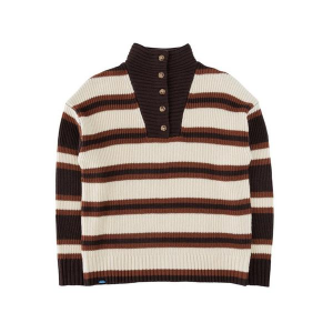 Women's KAVU Pullover Sweater Nola Small Ridge Stripe