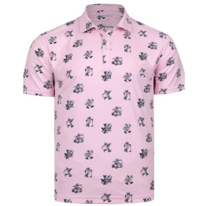 Men's Swannies Golf Retreat Polo Small Pink