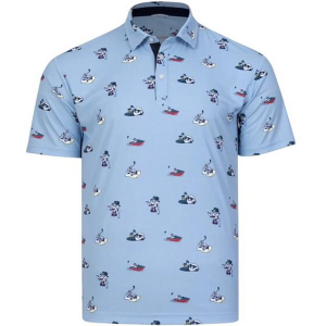Men's Swannies Golf Caribbean Polo Small Sky