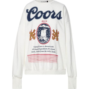Women's The Laundry Room Coors Original Crewneck Sweatshirt XSmall White