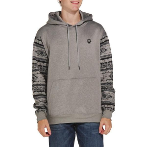 Men's Hooey Legendary Hoodie Large Grey Heather/Black