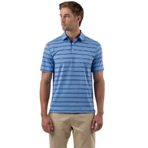 Men's Good Good Golf Spectator Stripe Polo XLarge Blue