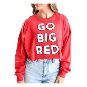 Nebraska Cornhuskers Gameday Social Women's Crew XLarge Red