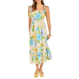 Women's Sadie And Sage Fresh Cut Midi Dress Small Cream Multi