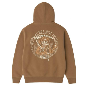 Men's Troll Co. Clothing DHCM Work Acres Hoodie Medium Tan
