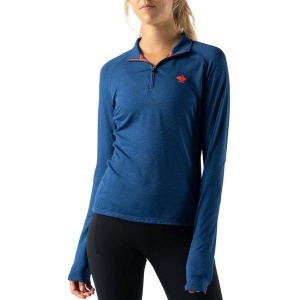 Women's rabbit Layer Long Sleeve 1/4 Zip XLarge Navy Peony