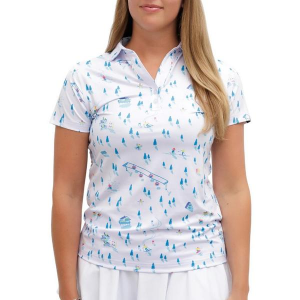 Women's Waggle Golf Standard Polo Large Downhill