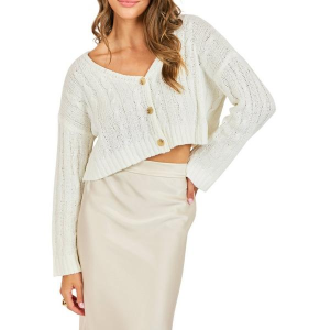 Women's Sadie And Sage Cardigan You And Me Small White