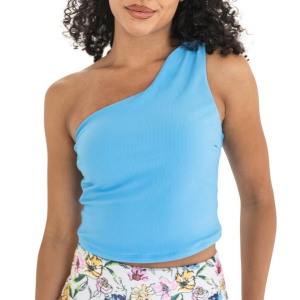 Women's Janela Bay Single Shoulder Swim Tankini Contemporary XSmall Light Blue