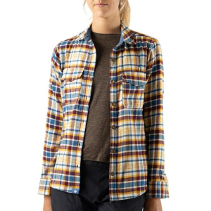 Women's rabbit High Country Long Sleeve Flannel Large Pearl