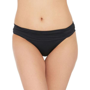 Women's La Blanca Shirred Band Hipster Swim Bottoms Contemporary 8 Black