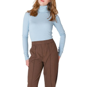 Women's Dex Clothing Exposed Seam Long Sleeve Shirt Small Ice Blue