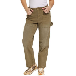 Women's Tribal Audrey Carpenter Straight Jeans Olive 12 28