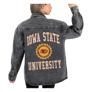 Iowa State Cyclones Gameday Couture Women's Instant Replay Button Up Large Black