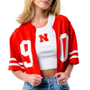 Established and CO Women's Nebraska Cornhuskers Baseball Zip Jersey