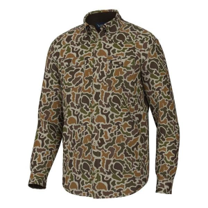 Men's Local Boy Outfitters Camo Long Sleeve Button Up Shirt XLarge Localflage Vintage