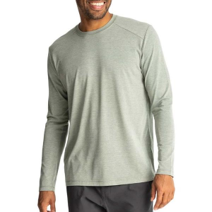 Men's Free Fly Bamboo Shade Long Sleeve T-Shirt 3XLarge Heather Agave Green