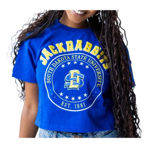 South Dakota State Jackrabbits Gameday Social Women's Sayler Heavy T-Shirt 2XLarge Royal
