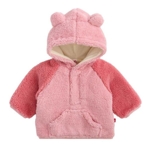 Girls' Magnetic Me Sherpa Cb Raglan Henley Magnetic Baby 6/9 mo. Pretty Pink