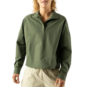 Women's rabbit High Country Pullover Long Sleeve 1/2 Zip XLarge Olive Green