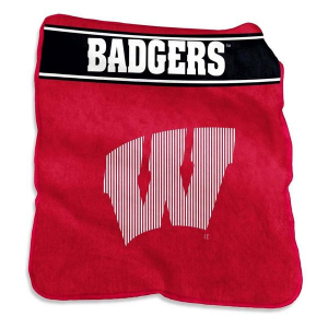Logo Brands Wisconsin Badgers 60x80 Raschel Throw