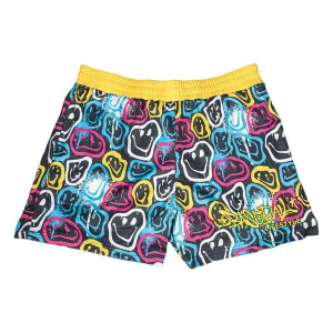 Boys' Baseball Lifestyle 101 Smiley Slugger Shorts Youth Large Black