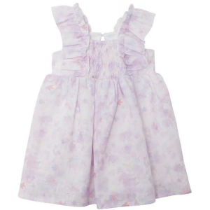 Girls' Isobella and Chloe Lilac Dreams Babydoll Dress 5 Purple