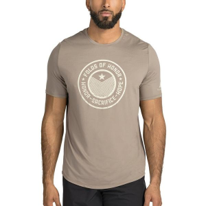 Men's UNRL x Folds Of Honor Emblem Ultra Shirt Large Taupe