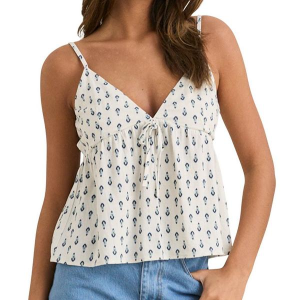 Women's Rhythm Seacliff V-Neck Tank Top Medium Natural