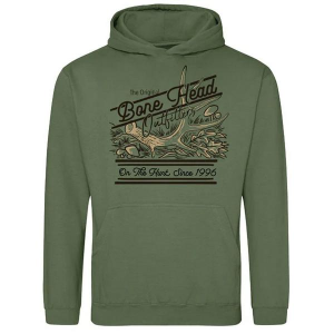 Men's Bone Head Outfitters On The Hunt Hunting Hoodie XLarge Earthy Green