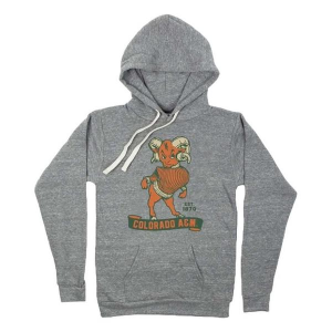 Colorado State Rams Homefield Apparel Hoodie Large Heather Grey