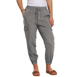 Women's DRESS FORUM Washed Jogger Pants Small Grey Heather