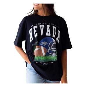 Nevada Wolf Pack Gameday Social Women's Malone T-Shirt Large Black