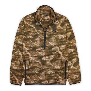 Men's Jetty Brant Fleece 1/4 Zip Pullover Small Tan